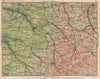 CHAMPAGNE LORRAINE. Haute-Marne Aube Meuse metz Chaumont Troyes Chalons 1930 map