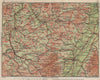 ALSACE-LORRAINE MEURTHE-ET-MOSELLE BAS RHIN Strasbourg Karlsruhe Nancy 1930 map