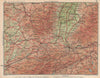 VOSGES HAUTE-SAÔNE DOUBS HAUT-RHIN TERRITOIRE DE BELFORT Besançon Basle 1930 map
