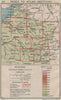 NORTH EAST FRANCE. Index to Atlas Sections 1930 old vintage map plan chart