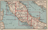 CENTRAL ITALY key map. Index to Atlas Sections 1956 old vintage plan chart
