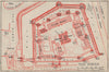 TOWER OF LONDON. Vintage ground plan 1951 old vintage map chart