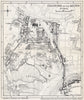 THE AGORA & environs ground plan. Athens, Greece 1962 old vintage map chart