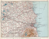 LEINSTER. Dublin Kildare Westmeath Meath Wicklow. Vintage map plan. Ireland 1962