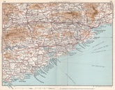 IRELAND SOUTH COAST. Munster Cork Waterford. Vintage map plan 1962 old