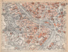 ROMA ROME Trastevere Campo de Fiori Gianicolo. Town city pianta città 1958 map