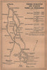 VOIES D'ACCÈS DE PARIS VERS LA PROVENCE (before autoroutes) 1930 old map