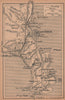 CAP D'ANTIBES. Juan-les-Pins & Antibes vintage plan. Alpes-Maritimes 1930 map