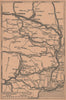 Alpes-Maritimes motor routes. Nice Grasse Le loup Puget-Théniers 1930 old map