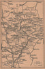 VALLÉES DE VESUBIE & TINÉE. Mercantour. St Martin Utelle St Sauveur 1930 map