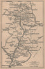 MERCANTOUR. Isola 2000 St Etienne-de-Tinée St Martin Vésubie. Trails 1930 map