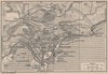 VILLEFRANCHE-SUR-MER & BEAULIEU-SUR-MER vintage plan. Alpes-Maritimes 1930 map