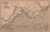 ROQUEBRUNE CAP MARTIN vintage town ville city plan. Alpes-Maritimes 1930 map