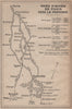 VOIES D'ACCÈS DE PARIS VERS LA PROVENCE (before autoroutes) 1925 old map