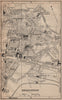 DRAGUIGNAN vintage town city plan de la ville. Var 1925 old vintage map chart