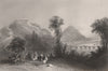 Walhalla, Regensburg, Bavaria. Danube Donau. BARTLETT 1840 old antique print