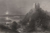 Burg Greifenstein, Sankt Andrä-Wördern, Lower Austria. Danube Donau 1840 print