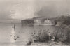 Nikopol, Bulgaria. Danube Donau. BARTLETT 1840 old antique print picture