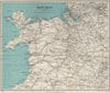 NORTH WALES. Rhyl Flint. WARD LOCK 1950 old vintage map plan chart