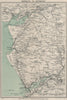 SNOWDONIA COAST. Barmouth-Porthmadog. Ffestiniog Dolgellau. WARD LOCK 1923 map