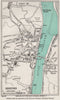 BIDEFORD vintage town/city plan. Devon. WARD LOCK 1946 old vintage map chart
