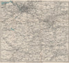 BATH & BRISTOL environs. Mendips/Cotswolds. Frome Wells Shepton Mallet 1919 map