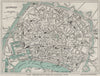 ANTWERP vintage town/city plan. Belgium. WARD LOCK 1926 old vintage map chart