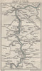 MEUSE River valley from NAMUR to DINANT. Belgium. WARD LOCK 1926 old map