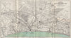 CENTRAL BOURNEMOUTH vintage town/city plan. Dorset. WARD LOCK 1946 old map
