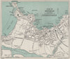 NEWQUAY vintage town/city plan. Cornwall. WARD LOCK 1934 old vintage map chart