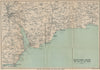 EAST DEVON COAST. Teignmouth Exmouth Exeter Sidmouth Budleigh Salterton 1924 map