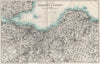 EDINBURGH AND DISTRICT. Firth of Forth. Scotland. WARD LOCK 1908 old map