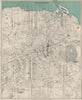 EDINBURGH vintage town/city plan. Scotland. WARD LOCK 1934 old vintage map