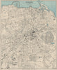 EDINBURGH vintage town/city plan. Scotland. WARD LOCK 1939 old vintage map