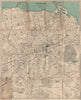 EDINBURGH vintage town/city plan. Scotland. WARD LOCK 1947 old vintage map