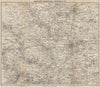 HARROGATE WHARFEDALE NIDDERDALE. Keighley Ilkley Pateley Bridge 1946 old map