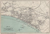 SANDOWN vintage town/city plan. Isle of Wight. WARD LOCK 1908 old antique map