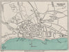 SHANKLIN vintage town/city plan. Isle of Wight. WARD LOCK 1922 old antique map