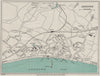 SANDOWN vintage town/city plan. Isle of Wight. WARD LOCK 1929 old vintage map