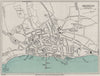 SHANKLIN vintage town/city plan. Isle of Wight. WARD LOCK 1932 old vintage map