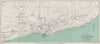 VENTNOR AND BONCHURCH vintage town/city plan. Isle of Wight. WARD LOCK 1948 map