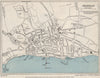 SHANKLIN vintage town/city plan. Isle of Wight. WARD LOCK 1950 old vintage map