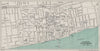 CENTRAL WORTHING vintage town/city plan. Sussex. WARD LOCK 1933 old map