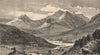 SNOWDON, FROM CAPEL CURIG. North Wales. WARD LOCK 1893 old antique print