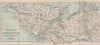 MENAI STRAIT & BEAUMARIS BAY Anglesey Bangor Llandudno Caernarvon Wales 1901 map
