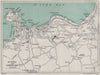 ST. IVES AND CARBIS BAY vintage town/city plan. Cornwall. WARD LOCK 1933 map