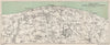 NORFOLK COAST. Cromer & Sheringham environs. North Walsham Mundesley 1950 map