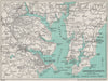 FALMOUTH environs. Carrick Roads Penryn St Mawes. Cornwall. WARD LOCK 1938 map