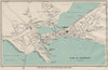 WEYMOUTH vintage town/city plan. Dorset. WARD LOCK 1922 old antique map chart