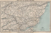 PERTH & EASTERN HIGHLANDS. Dundee Aberdeen. Forfar. Forest of Atholl 1919 map